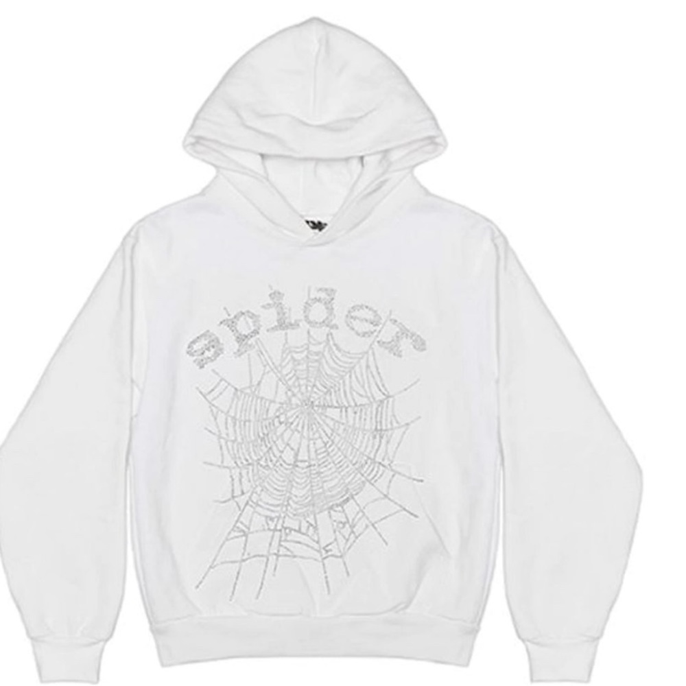 Sp5der- Rhinestone Pullover Hoodie